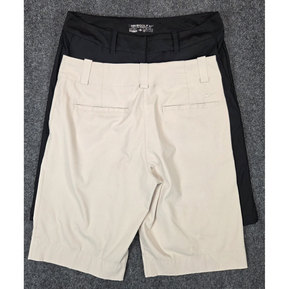 PAIR Nike Golf Dri Fit Shorts Womens 2 Black White